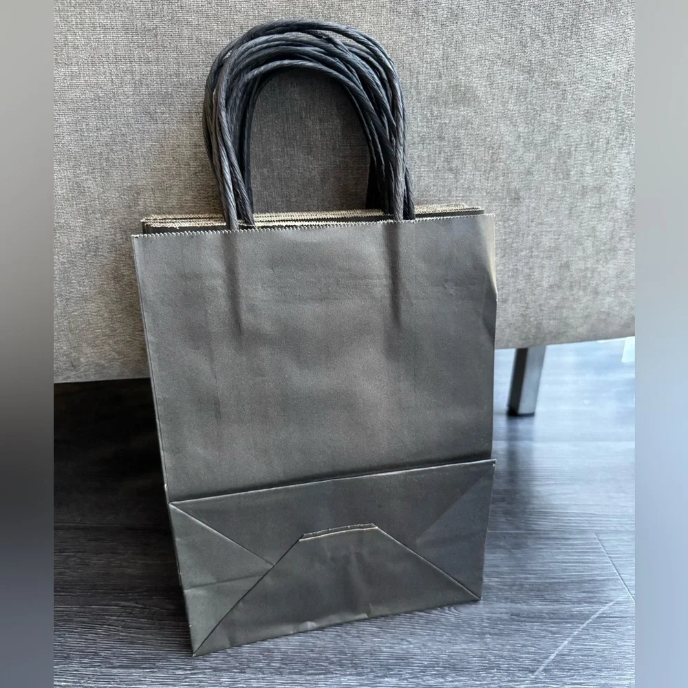 Black Gift Bags Paper Bags Set of 12 small medium New